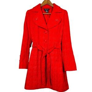 Etcetera Belted Trench Coat Long Winter Jacket Lined - 6